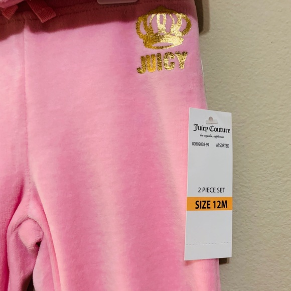 Baby Juicy Couture Velour Tracksuit 12M NWT $64 - Picture 7 of 8